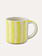 MAGAZIN MINORI Tasse mit Henkel Stripes - spiaggia yellow