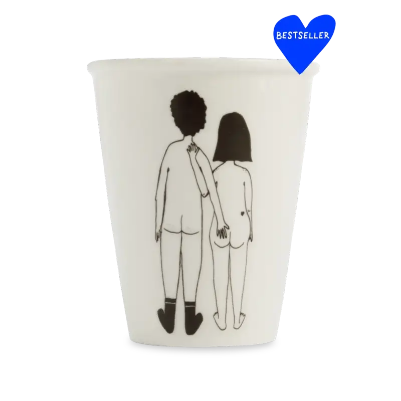 HELEN B Porzellan Becher COUPLES mit verschiedenen Illustrationen