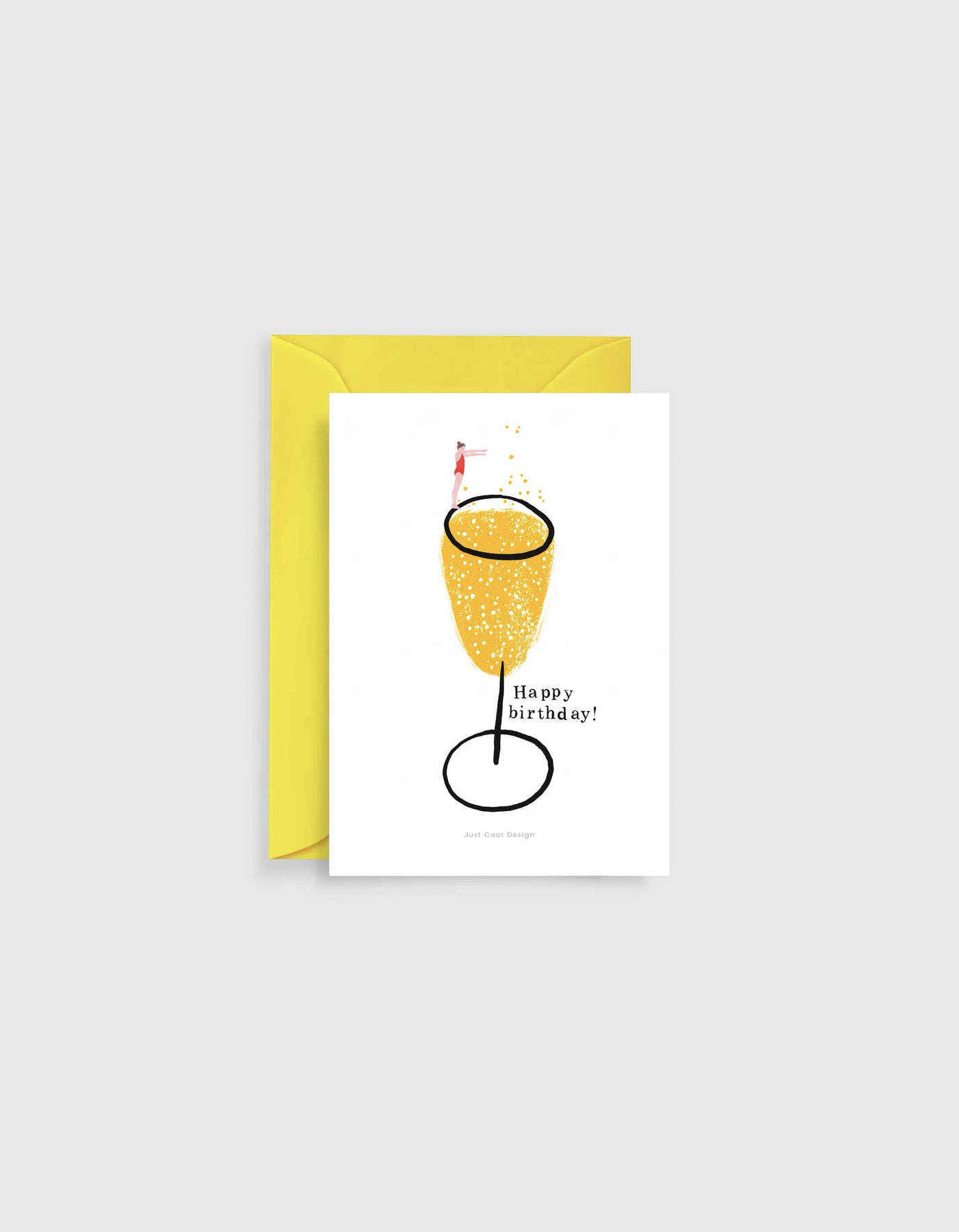 JUST COOL DESIGN mini Kunstprint Champagner