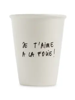 HELEN B Porzellan Becher JE T'AIME A LA FOLIE!