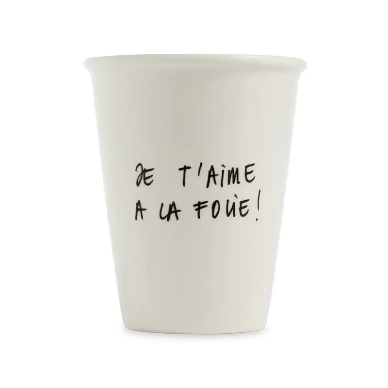 HELEN B Porzellan Becher JE T'AIME A LA FOLIE!