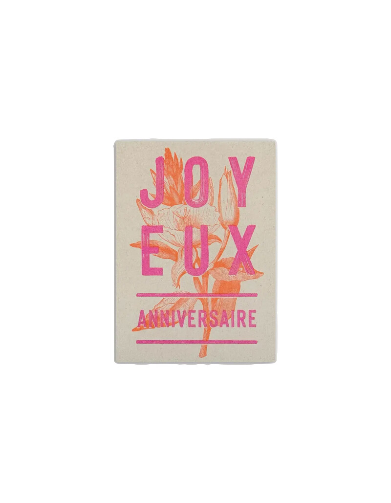 TOGETHERY Riso Karte mit Couvert -  JOY - EUX - ANNIVERSAIRE
