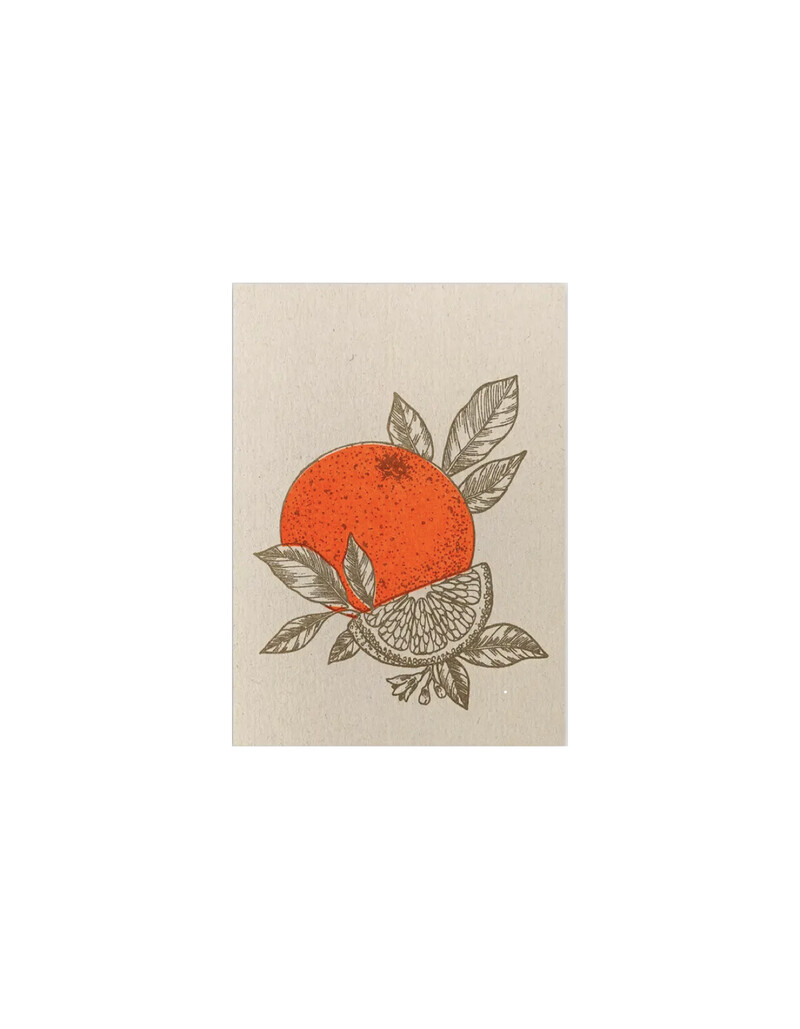 TOGETHERY Riso Karte mit Couvert - ORANGE