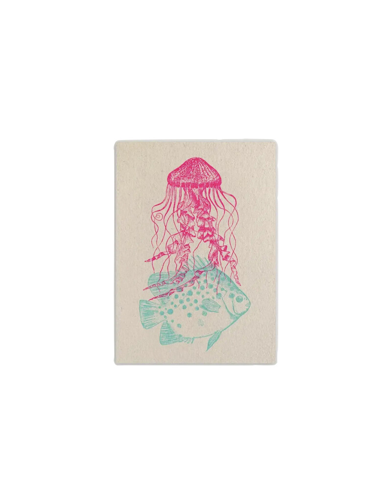TOGETHERY Riso Karte mit Couvert -  QUALLE & FISCH