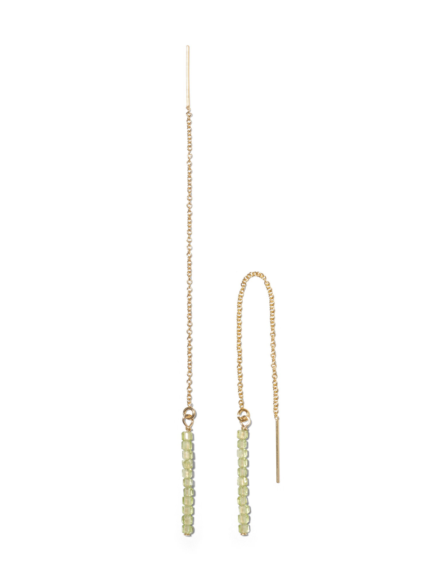 NOUVEL ÉTÉ ANNA, Ketten-Ohrhänger, 14-karat gold filled, verschiedene Edelsteine