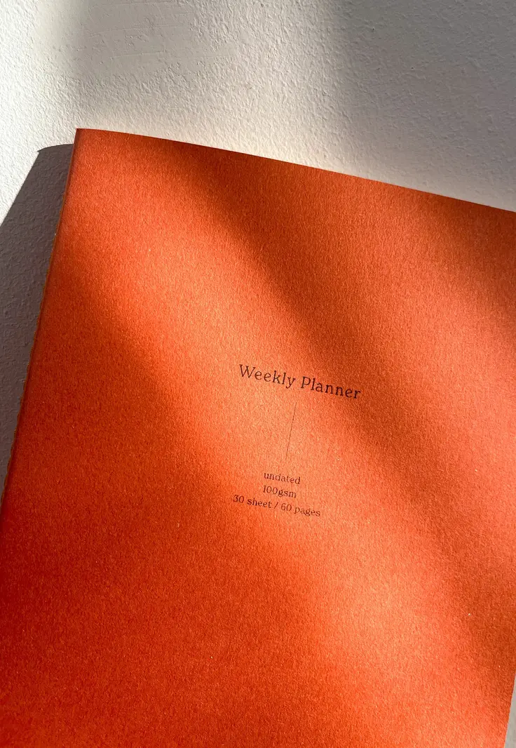 FIN STUDIO Wochenplaner - rot