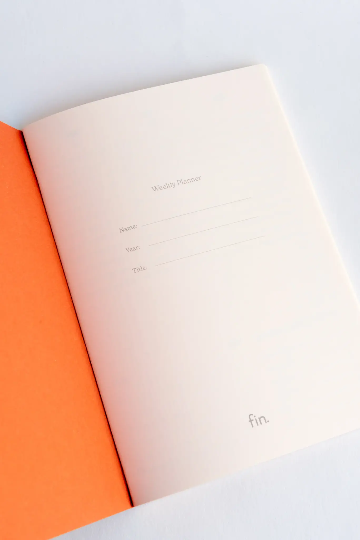 FIN STUDIO Wochenplaner - rot