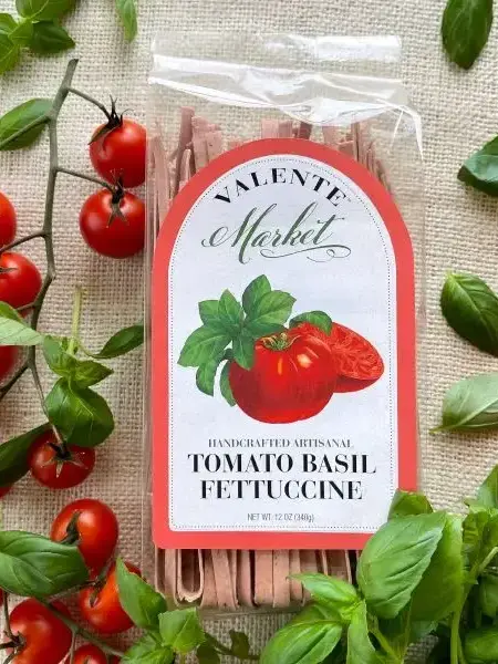 Tomaten Basilikum - Fettuccine