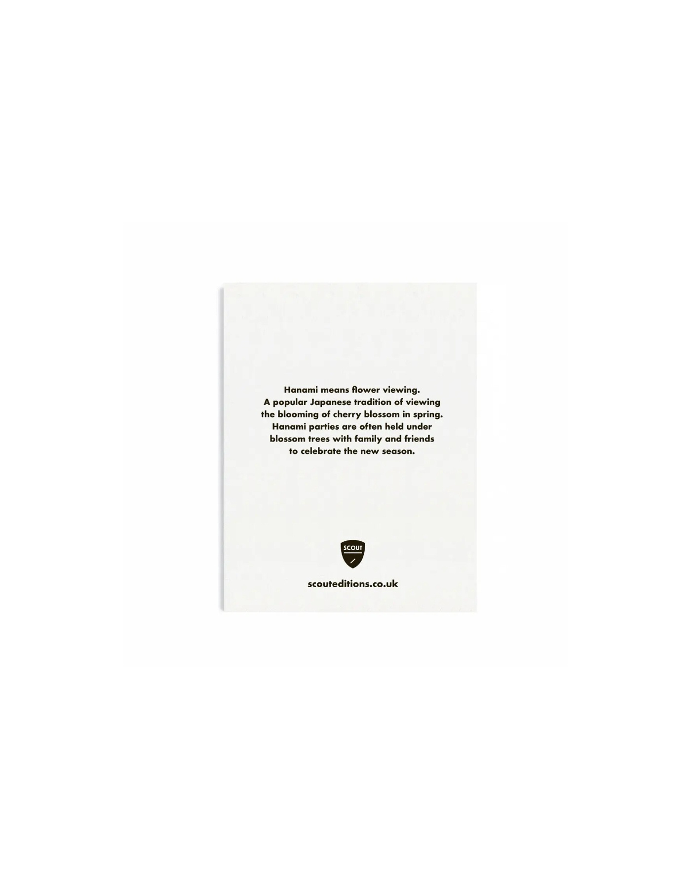 SCOUT EDITIONS Kleine Doppelkarte - Kirschblüte