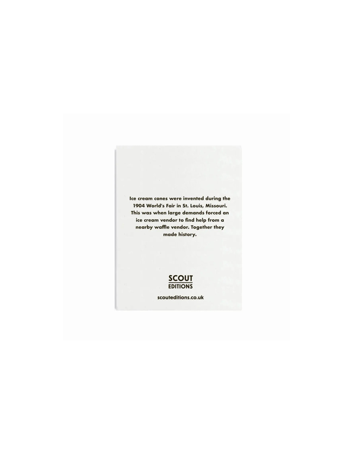 SCOUT EDITIONS Kleine Doppelkarte Glacé
