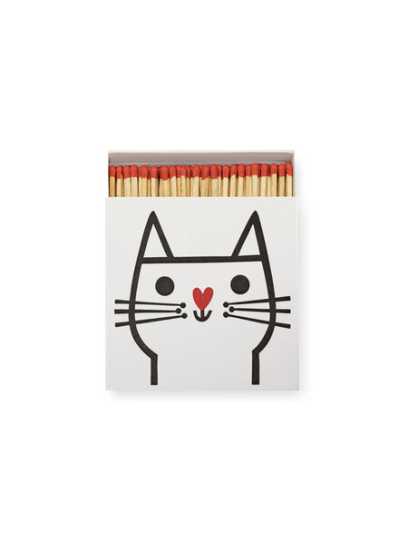 ARCHIVIST GALLERY Cat with Heart Nose Luxury Matches – Streichholzschachtel