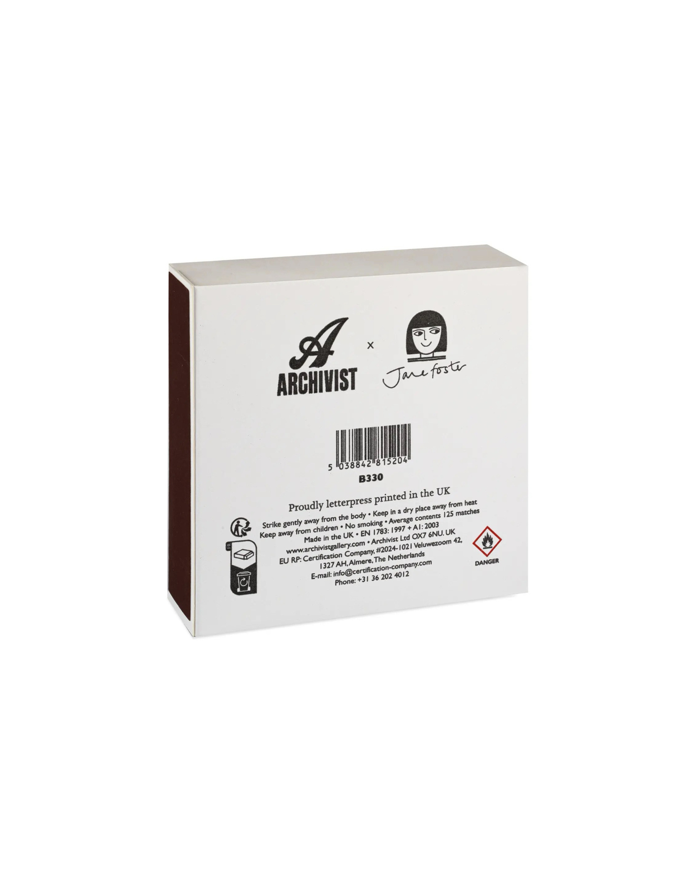 ARCHIVIST GALLERY Cat with Heart Nose Luxury Matches – Streichholzschachtel