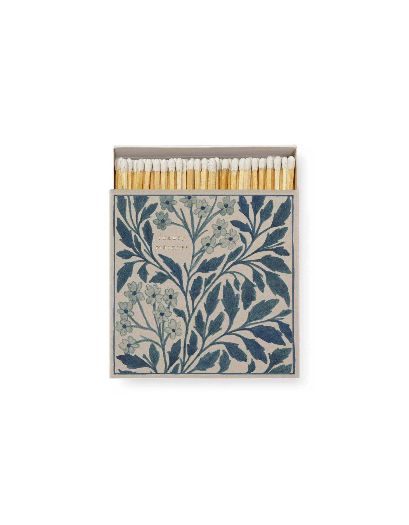 ARCHIVIST GALLERY Blue Flowers Luxury Matches – Streichholzschachtel