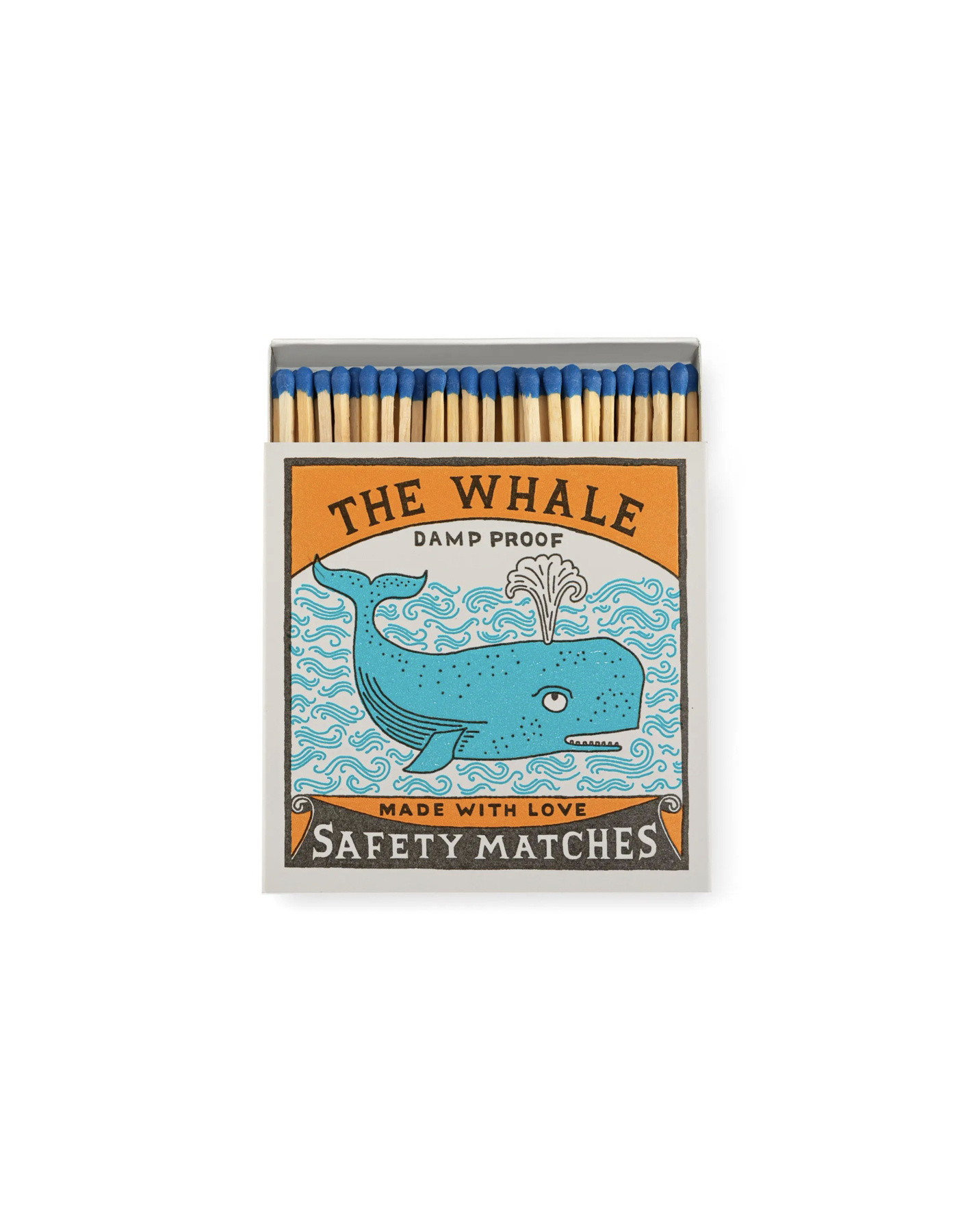 ARCHIVIST GALLERY The Whale Damp Proof Luxury Matches – Streichholzschachtel