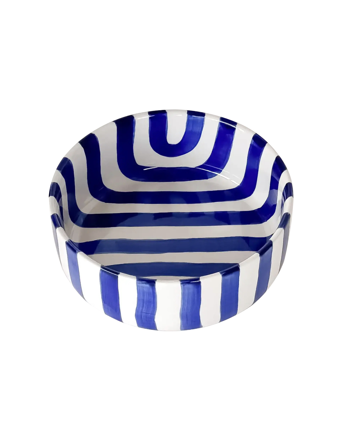 MAGAZIN MINORI Schale – mare blue stripes