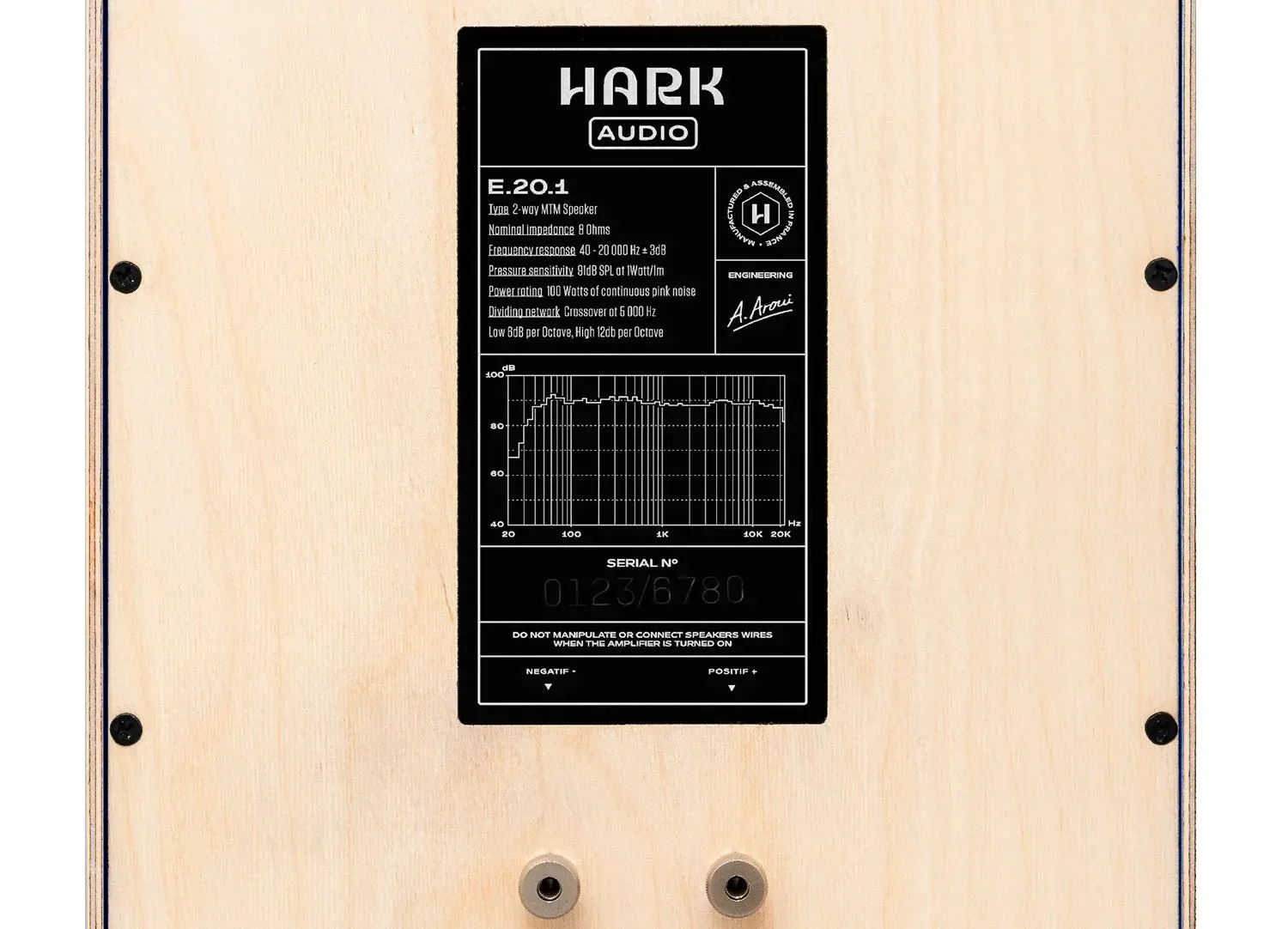 HARK RECORDS PARIS Kompakter High-End Lautsprecher – E.20