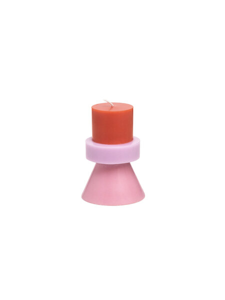 YOD&CO Kerze geometrische Formen - Rot Lila Rosa