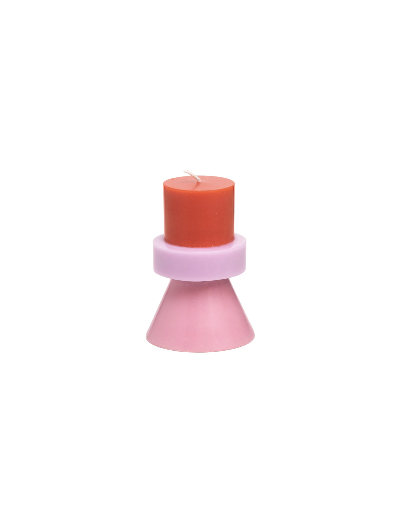 YOD&CO Kerze geometrische Formen - Rot Lila Rosa