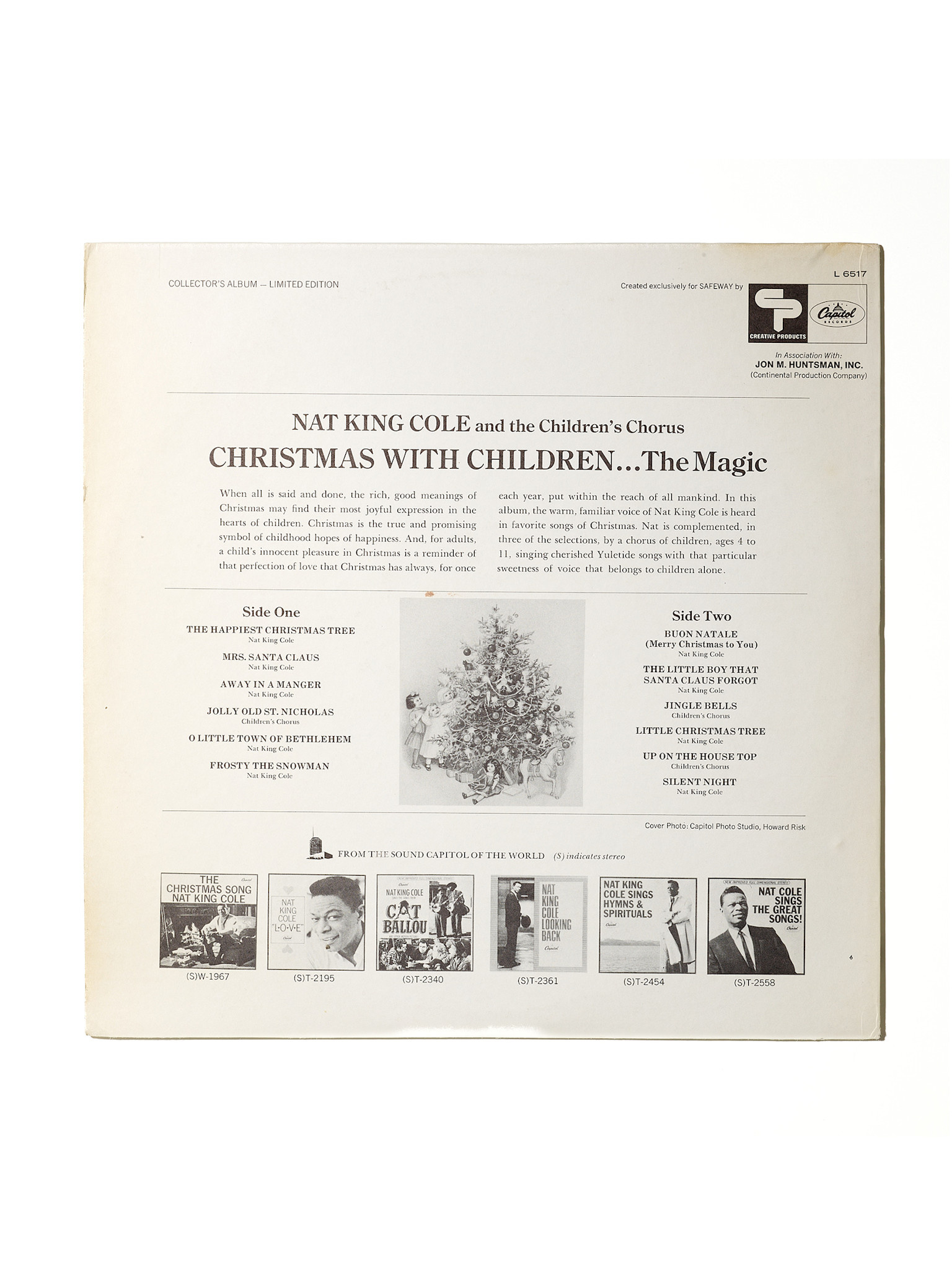 HARK RECORDS PARIS Nat King Cole – The Magic of Christmas With Children