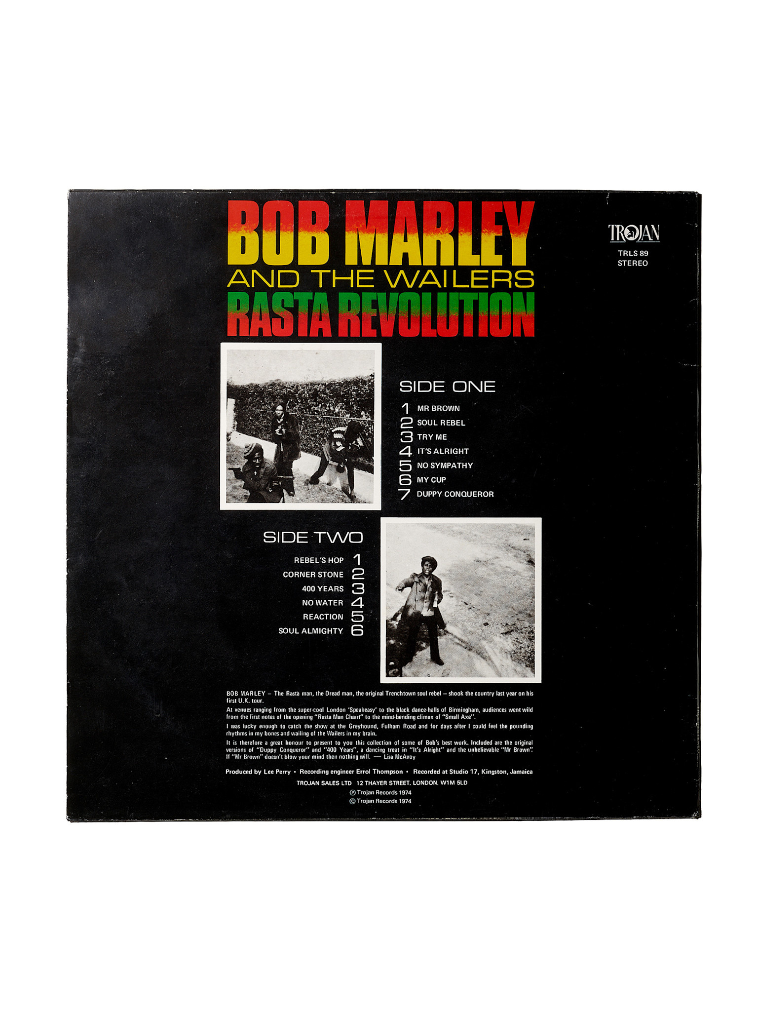 HARK RECORDS PARIS Bob Marley & The Wailers – Rasta Revolution