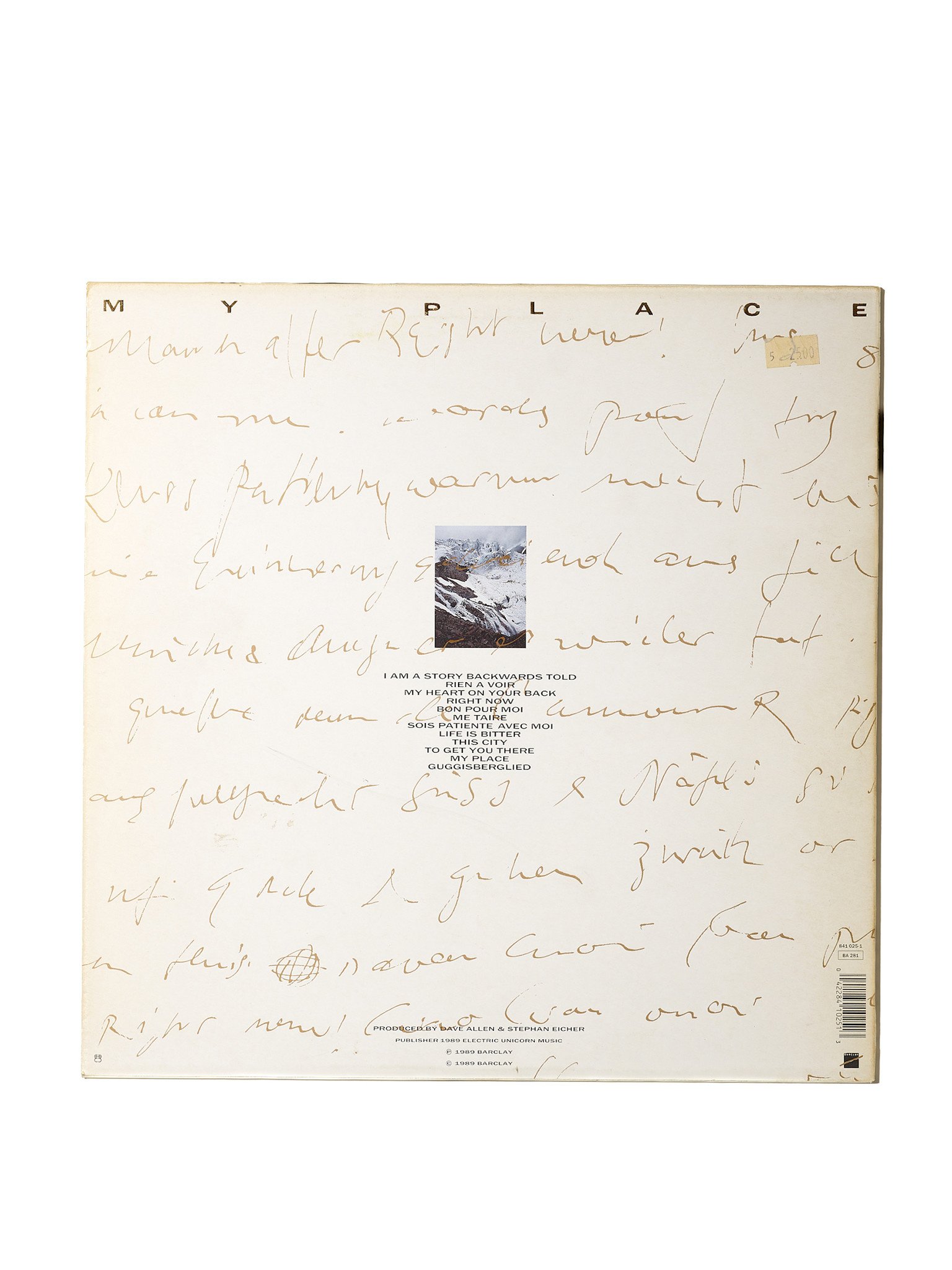 HARK RECORDS PARIS Stephan Eicher – My Place