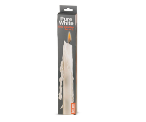 Tropfkerze weiss - Pack à 2 Stück