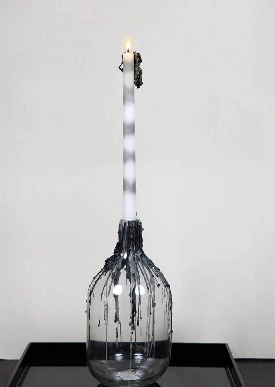 Tropfkerze schwarz - Pack à 2 Stück