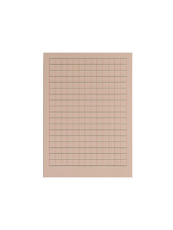 LE TYPOGRAPHE A5 Abreissblock / Notepad squared 1cm - antique pink and green