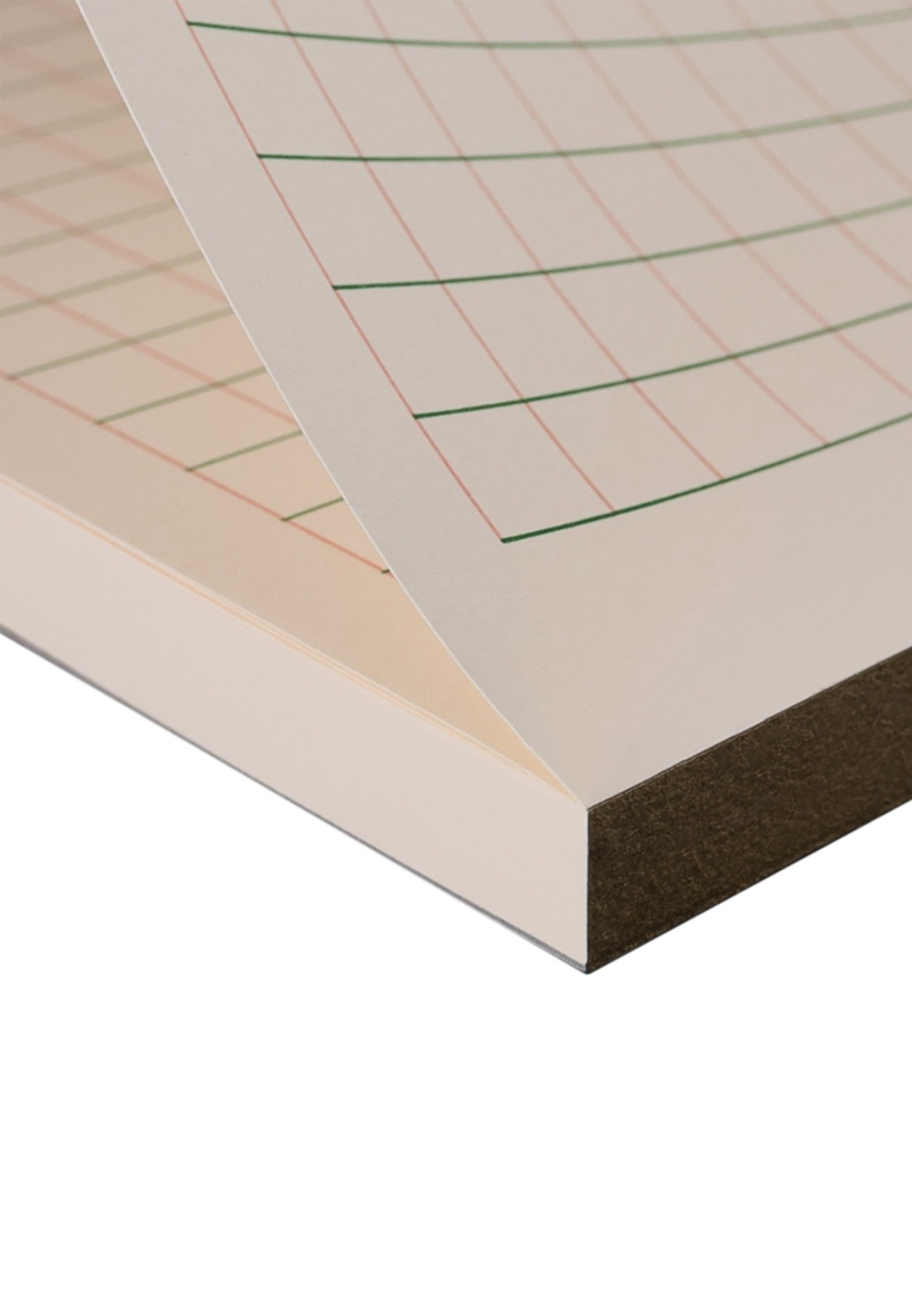 LE TYPOGRAPHE A5 Abreissblock / Notepad squared 1cm - antique pink and green