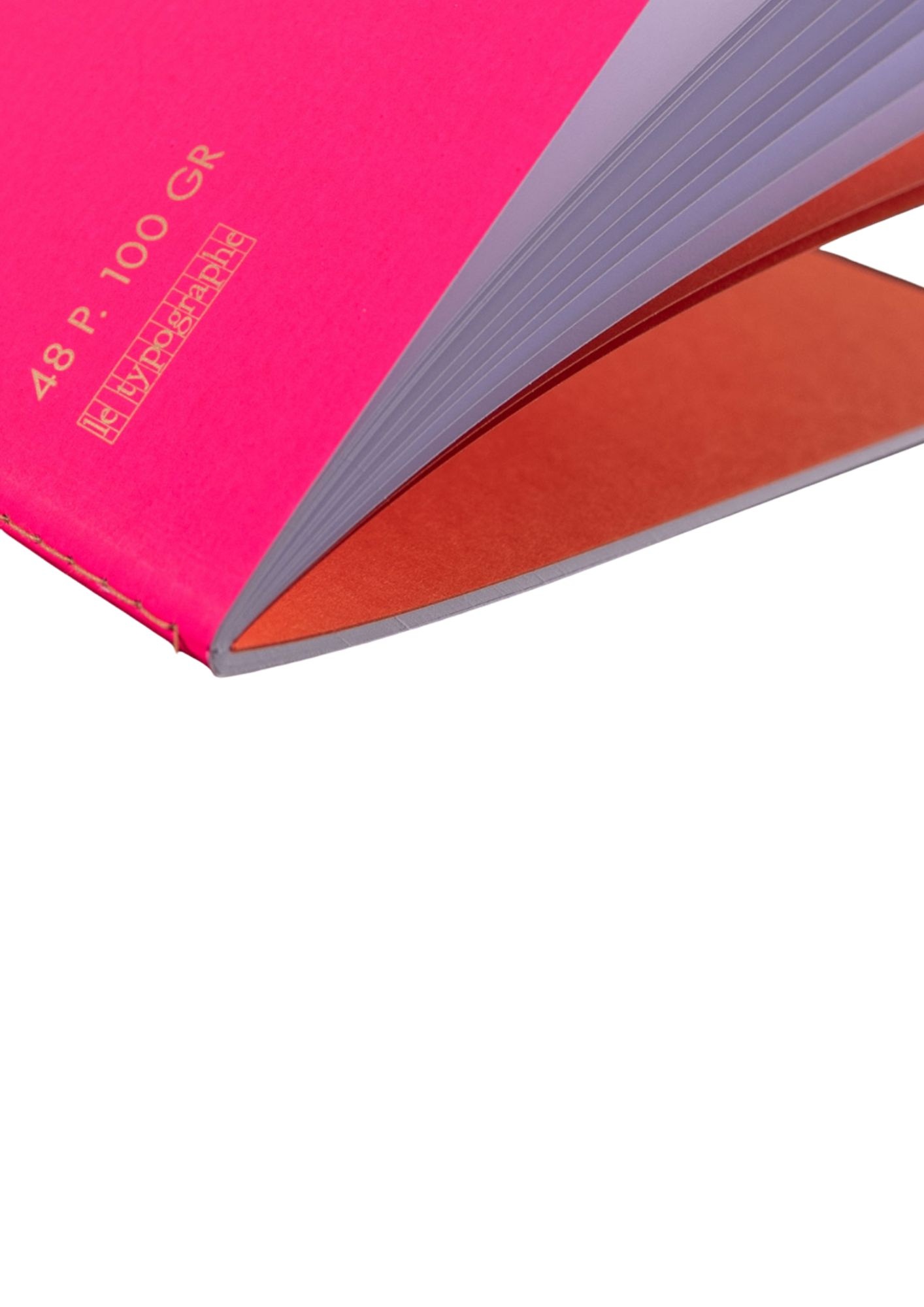 LE TYPOGRAPHE A5 Soft Cover Notebook - Fluo Pink