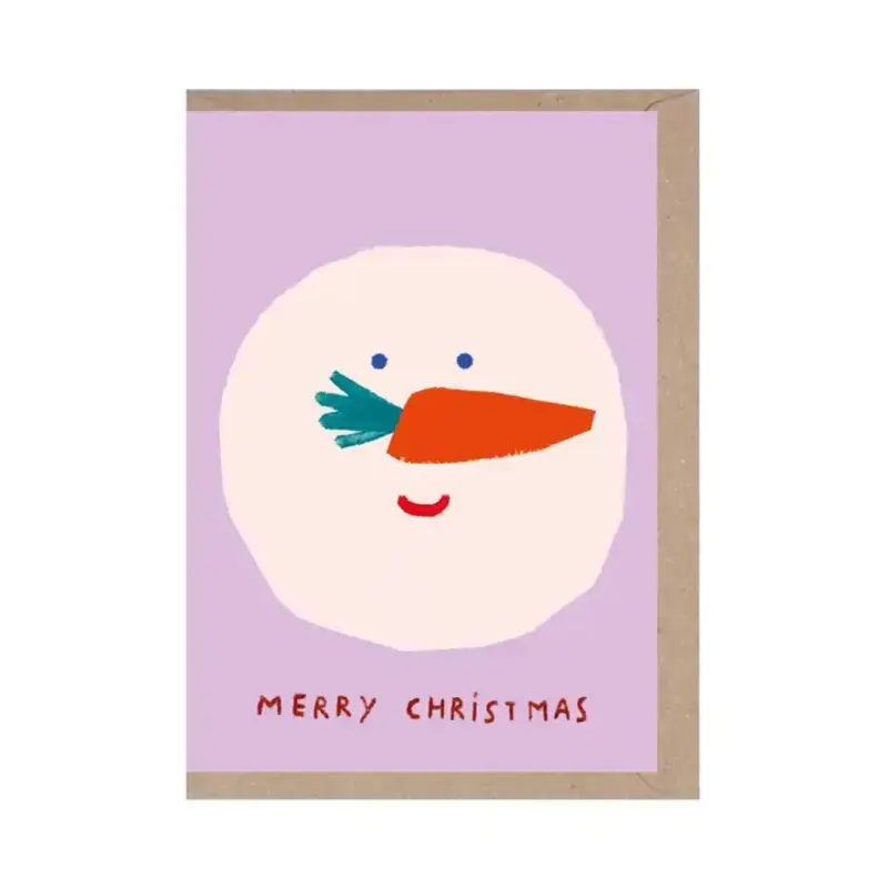 RUMBLE CARDS Doppelkarte - MERRY CHRISTMAS Schneemann