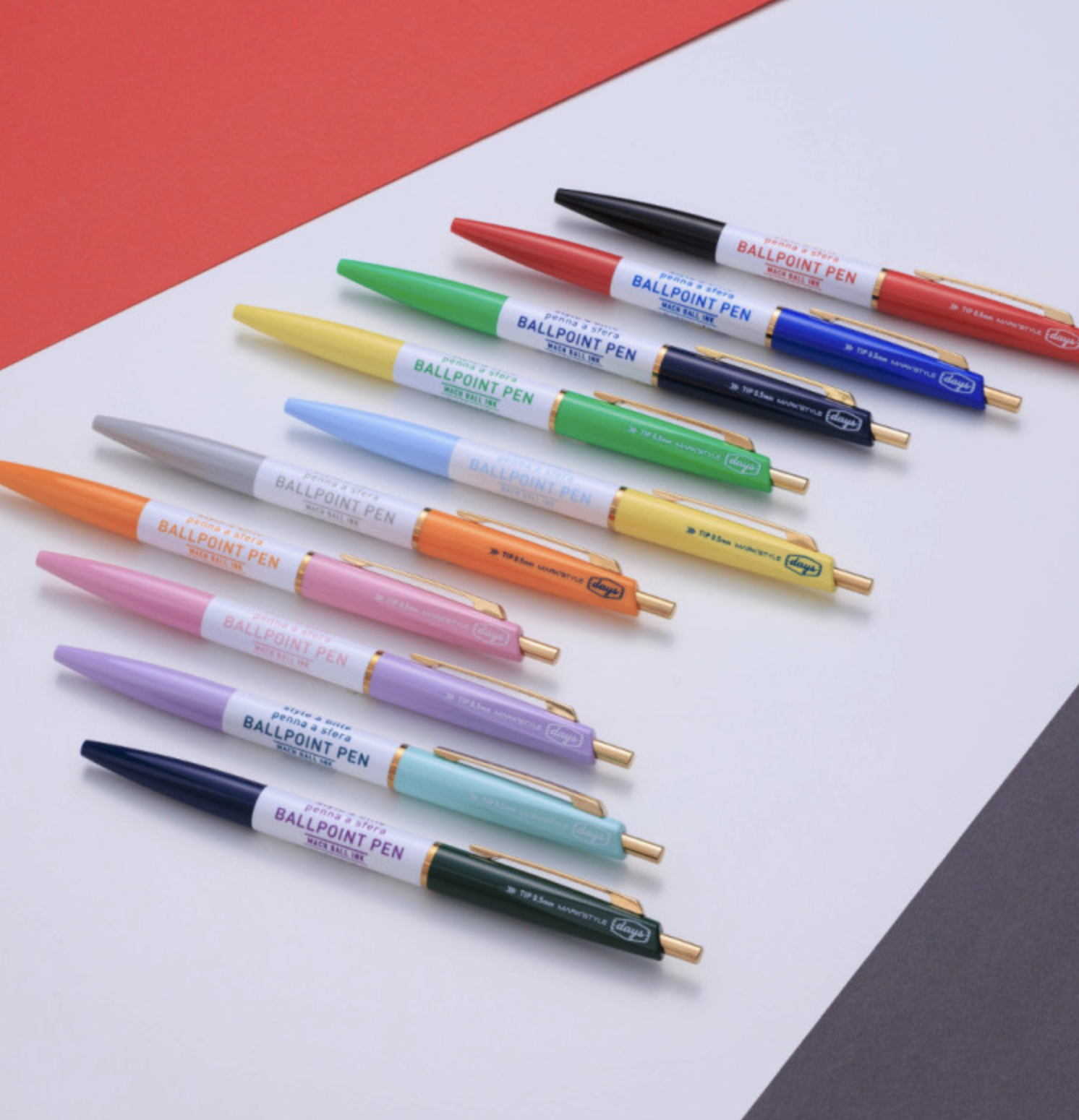 MARK'S 3-Section Ball ink Pen / Kugelschreiber – verschiedene Farben