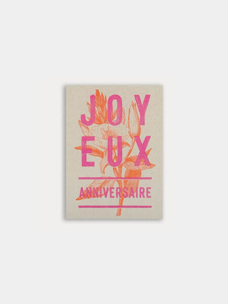 TOGETHERY Riso Karte mit Couvert -  JOY - EUX - ANNIVERSAIRE
