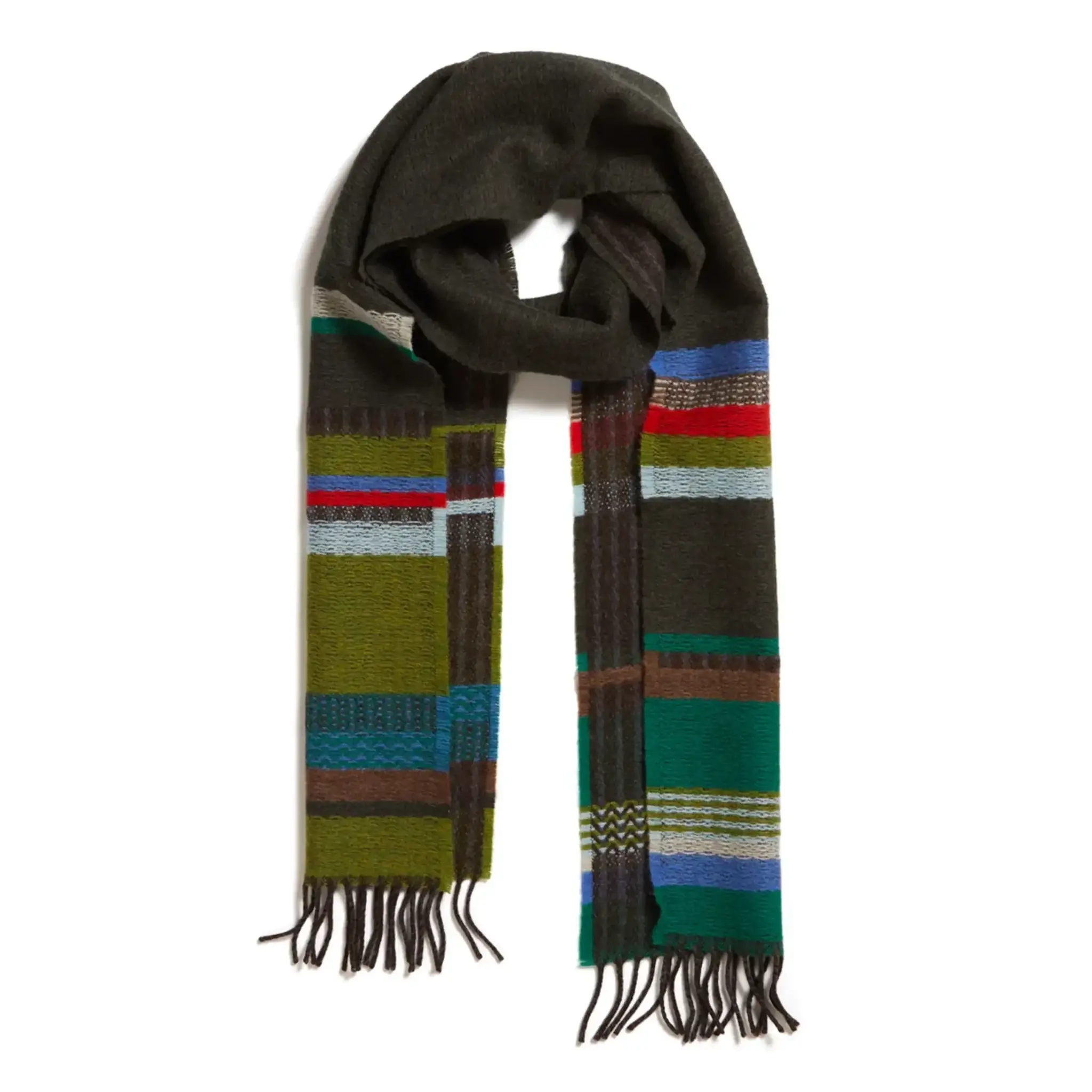 WALLACE SEWELL Schal aus Merino Lammwolle Darland Green