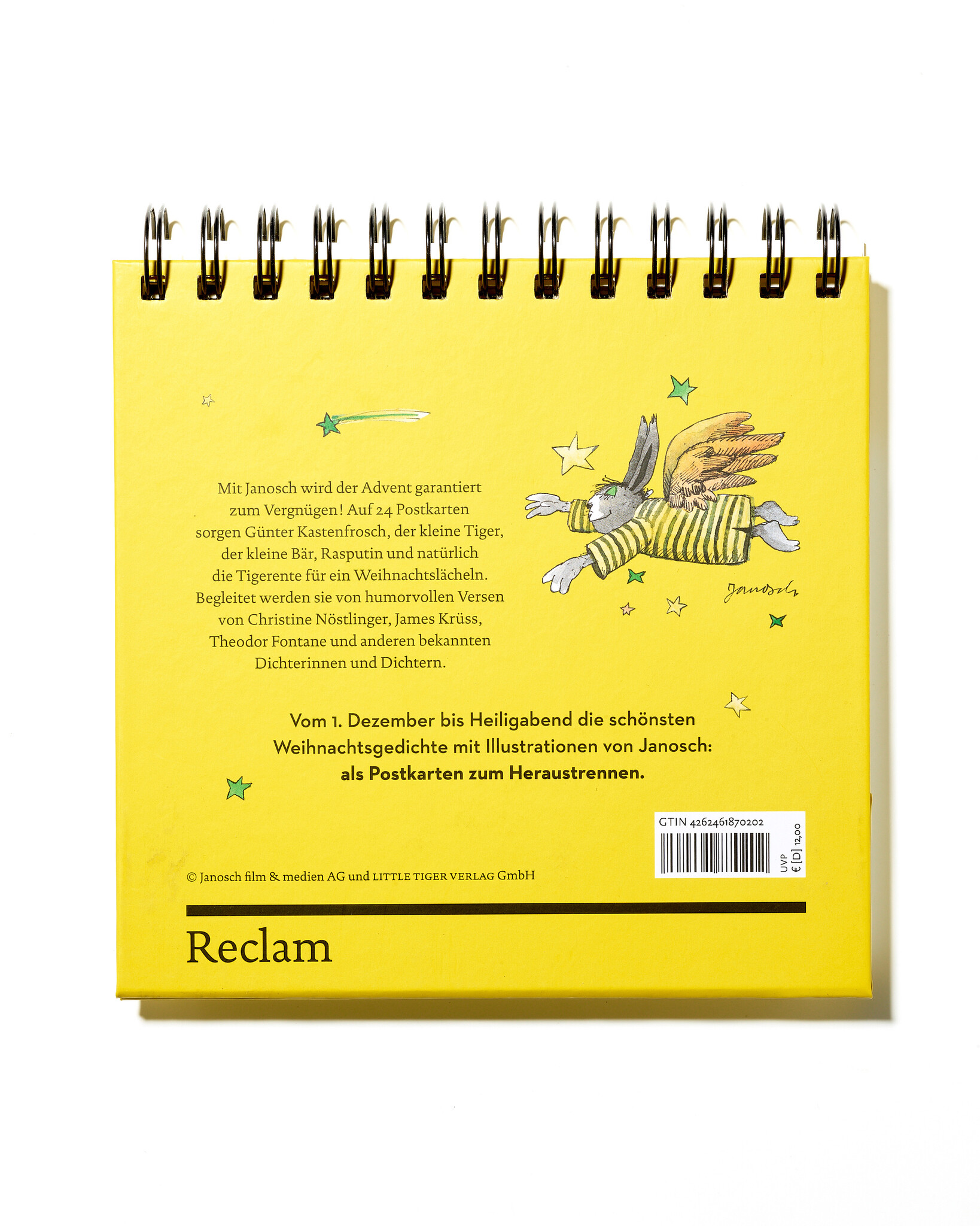 Janoschs heiterer Adventskalender – 24 Postkarten für die Weihnachtszeit