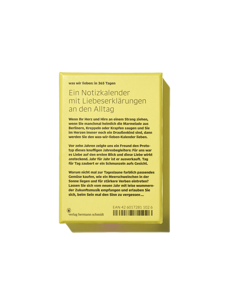 Was wir lieben in 365 Tagen – Liebeserklärungen an den Alltag