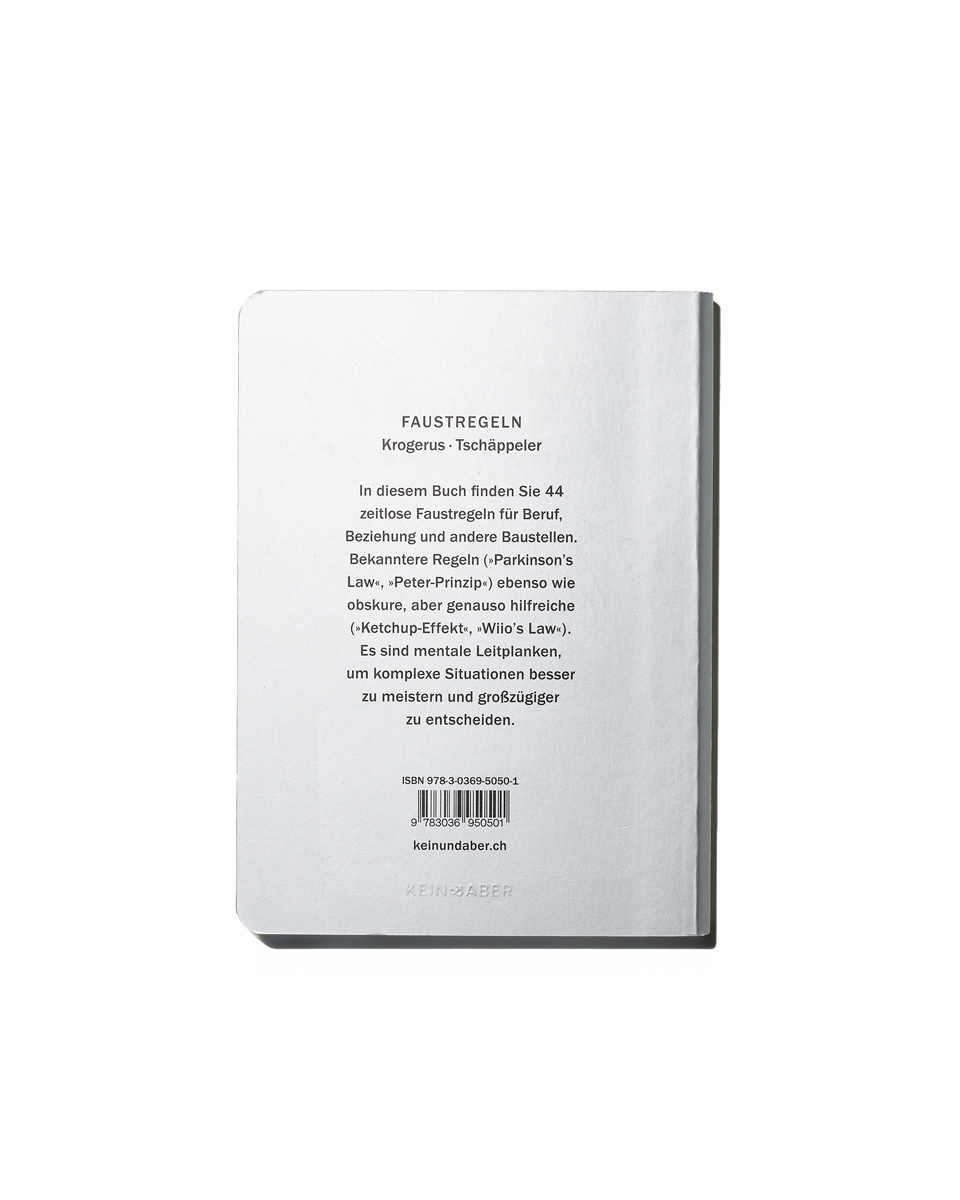 FAUSTREGELN – Krogerus Tschäppeler