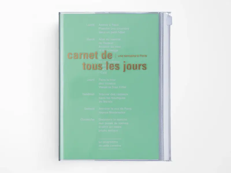 MARK'S A6 Zipper Notebook DAY'S – verschiedene Farben