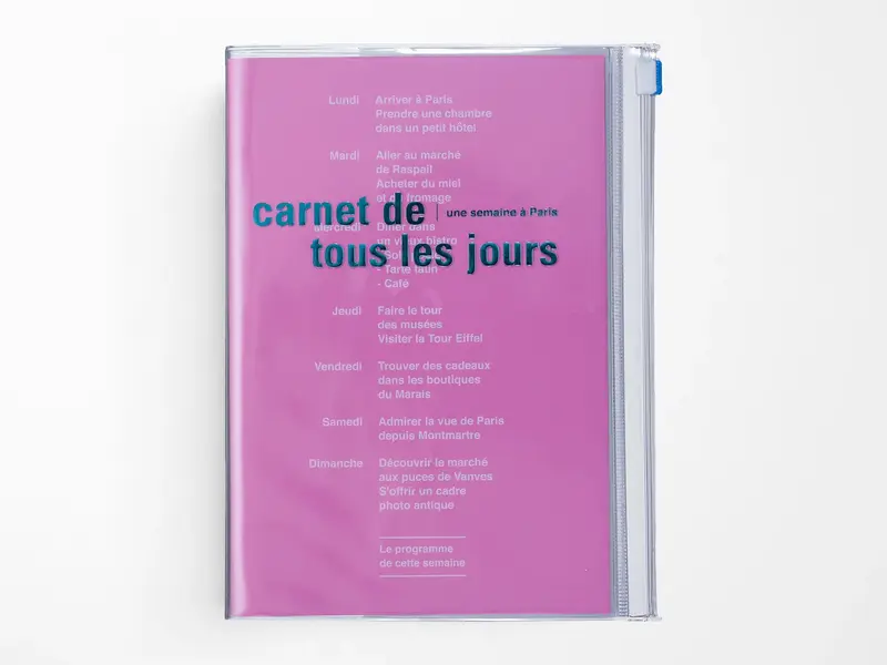 MARK'S A6 Zipper Notebook DAY'S – verschiedene Farben