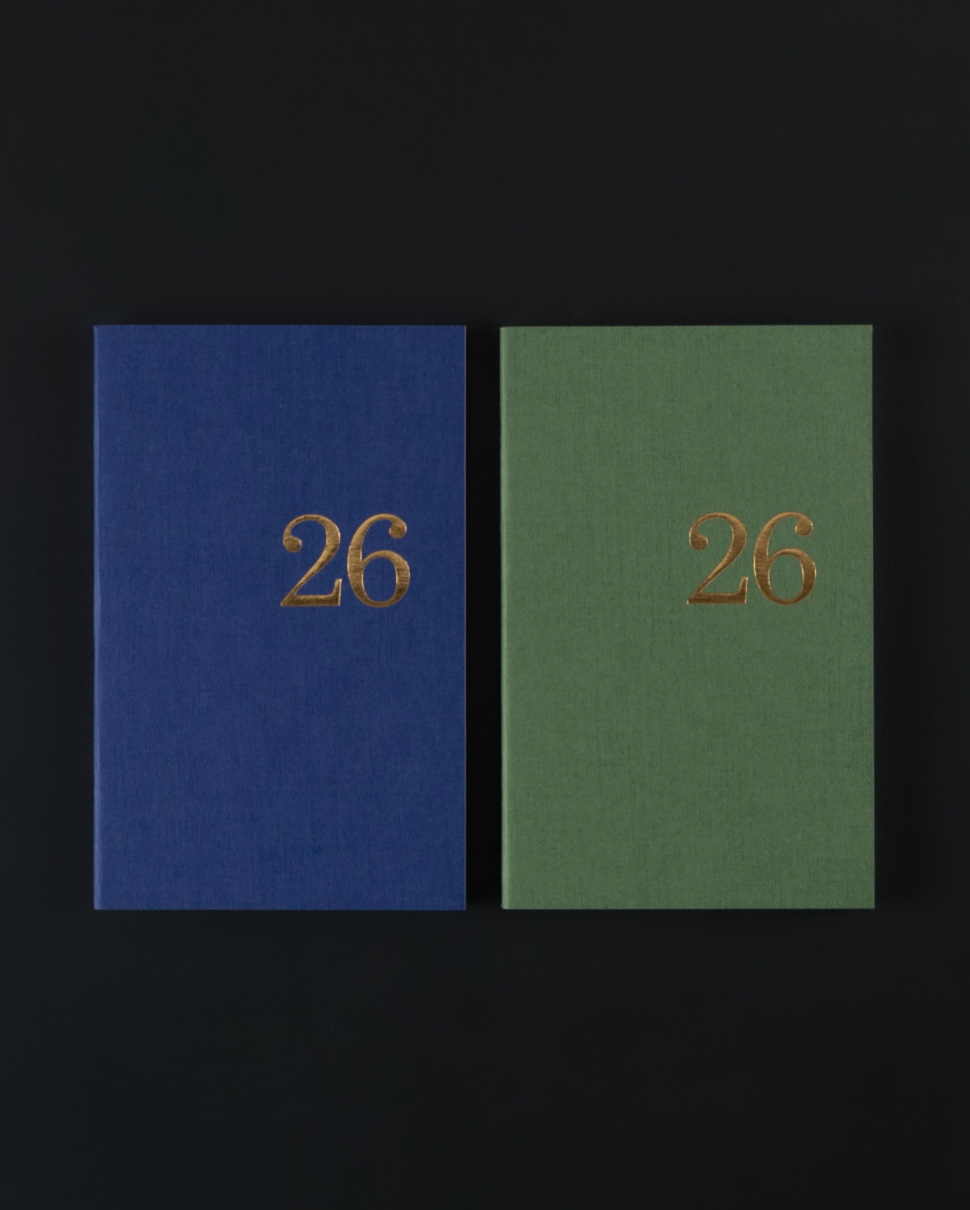 LE TYPOGRAPHE 2026 Agenda – Weekly calendar soft cover overseas and moss