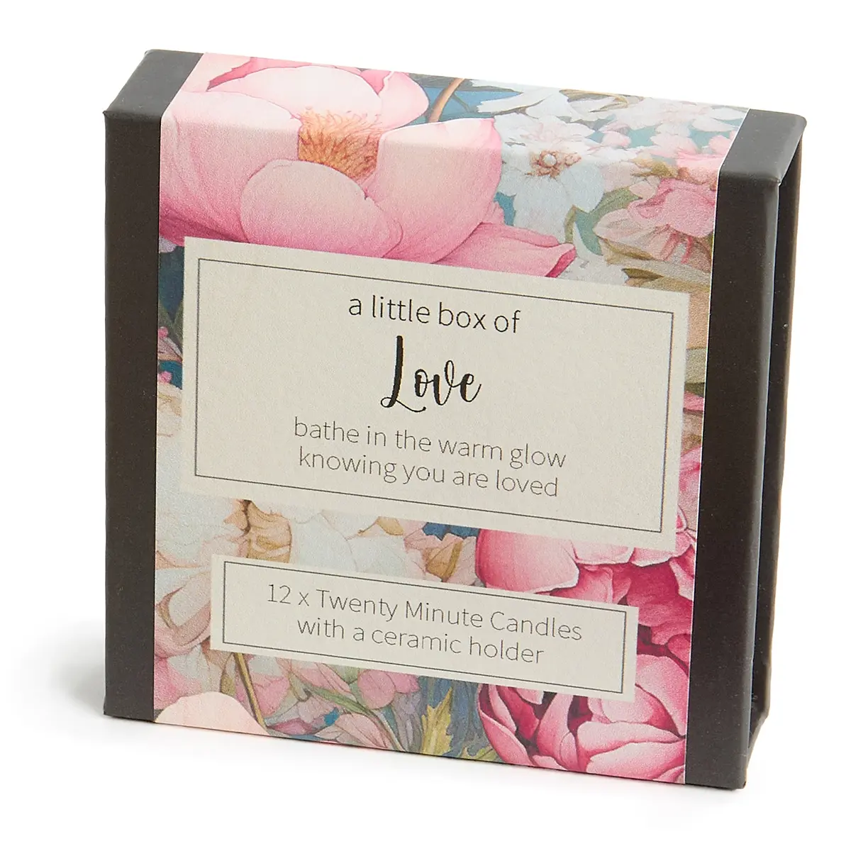 12 Mini Kerzen aus Bienenwachs – Love – Flower Edition