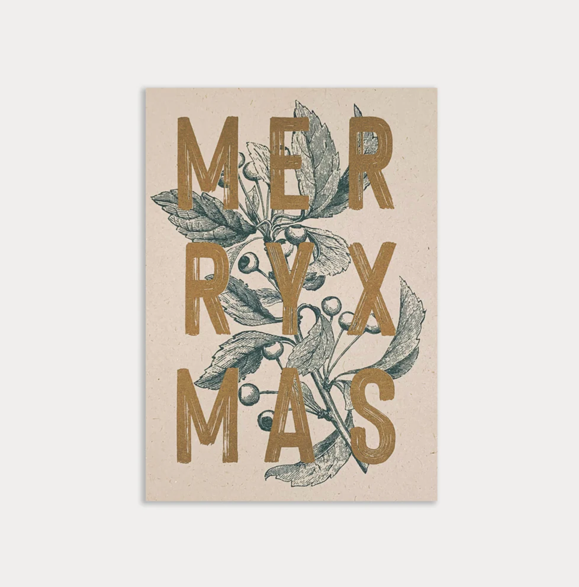 TOGETHERY Riso Karte mit Couvert - MERRY CHRISTMAS