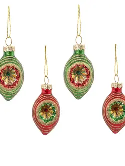 SASS & BELLE Kleine Weihnachtshänger 4 Stück – retro