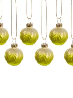 SASS & BELLE Weihnachtshänger Rosenkohl – 6 er Set
