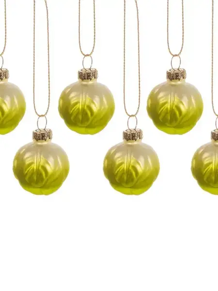 SASS & BELLE Weihnachtshänger Rosenkohl – 6 er Set