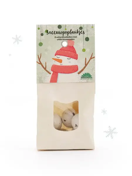 DIE STADTGÄRTNER 8 bunte Saatkugeln - Wildblumen / Schneemannbäuche