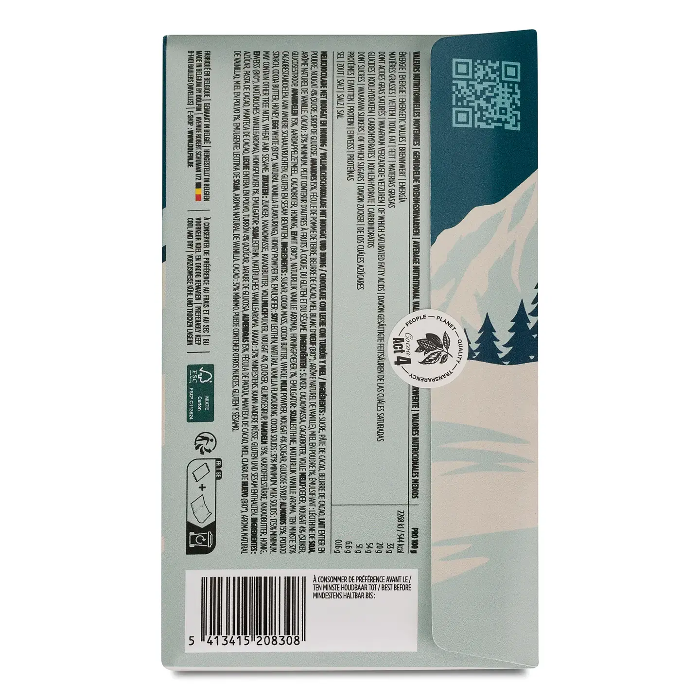 Chocolat au lait – Nougat & miel