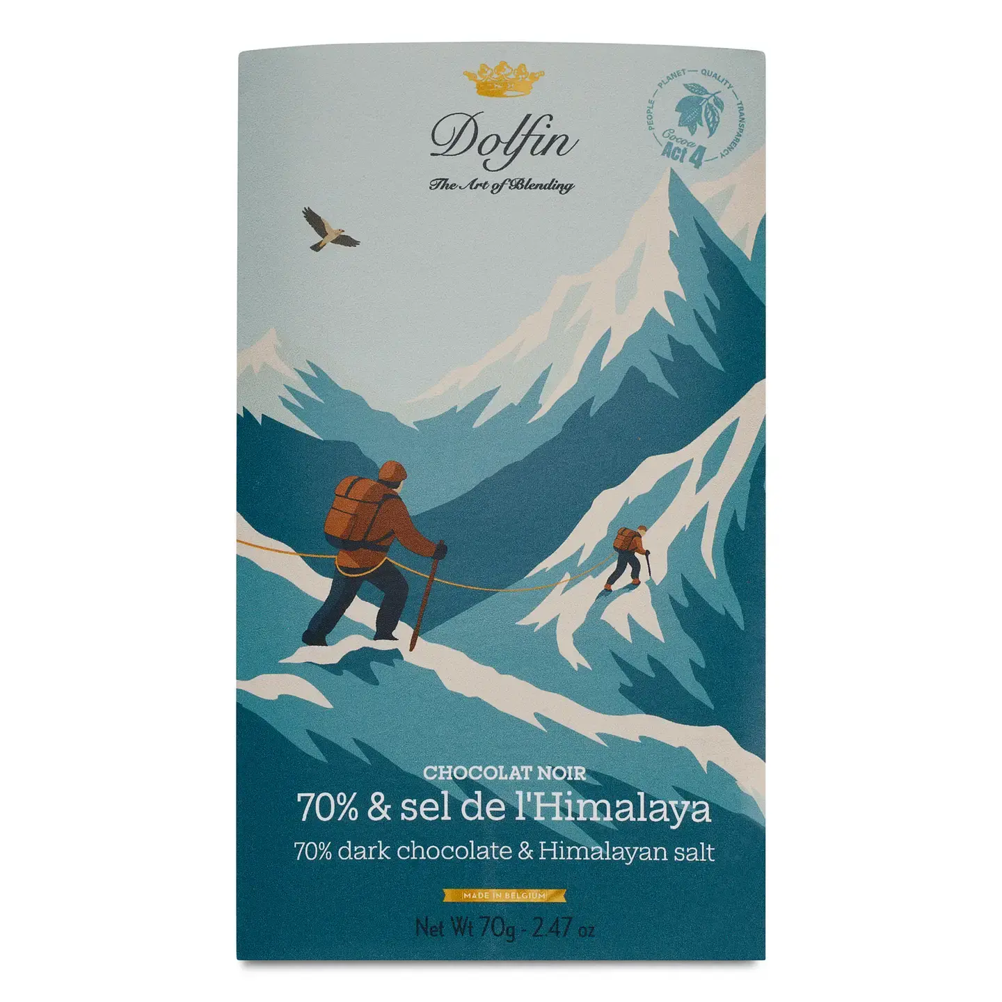 Chocolat Noir – 70% & sel de L' Himalaya