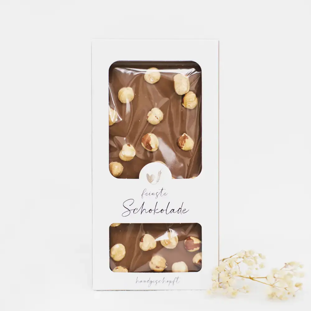 Vegane Schokolade – Haselnüsse