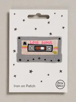 PETRA BOASE Aufnäher / Iron on patch – Tape LOVE SONGS